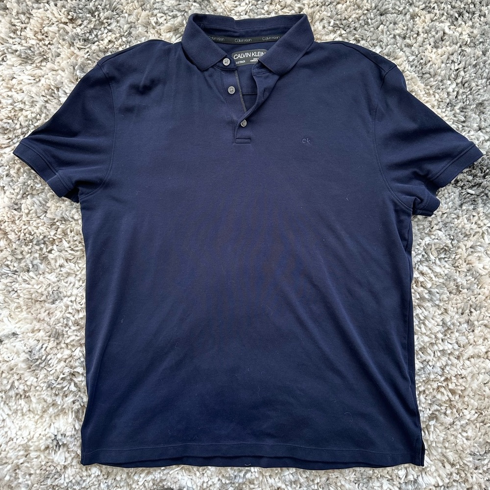 Men’s Calvin Klein navy blue polo